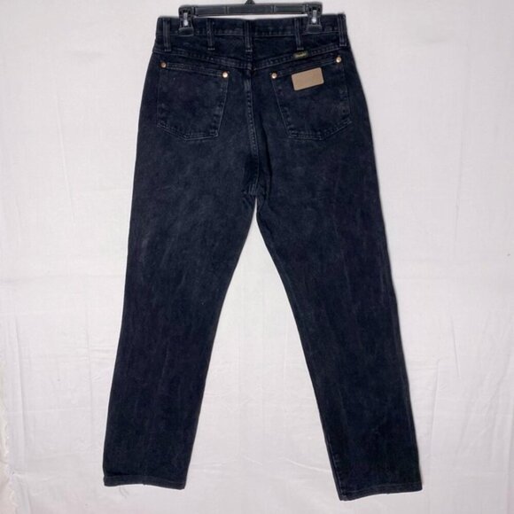 Vintage Wrangler Black Denim Straight Leg Jeans 31 - Picture 2 of 13